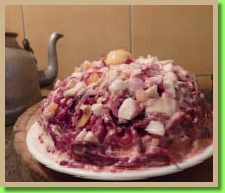 Russischer Schichtsalat